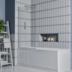 Emily Complete Bathroom Suite with Shower Bath & Rimless Toilet