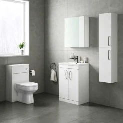 Emily 2 Door Tall Wall Hung Storage Cupboard