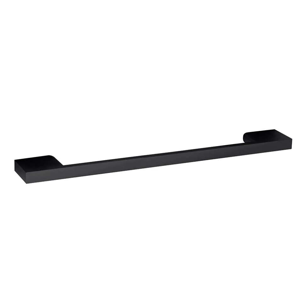 Emily Gloss White Wall Mounted 1 Drawer Vanity Unit and Countertop with Matt Black Handle