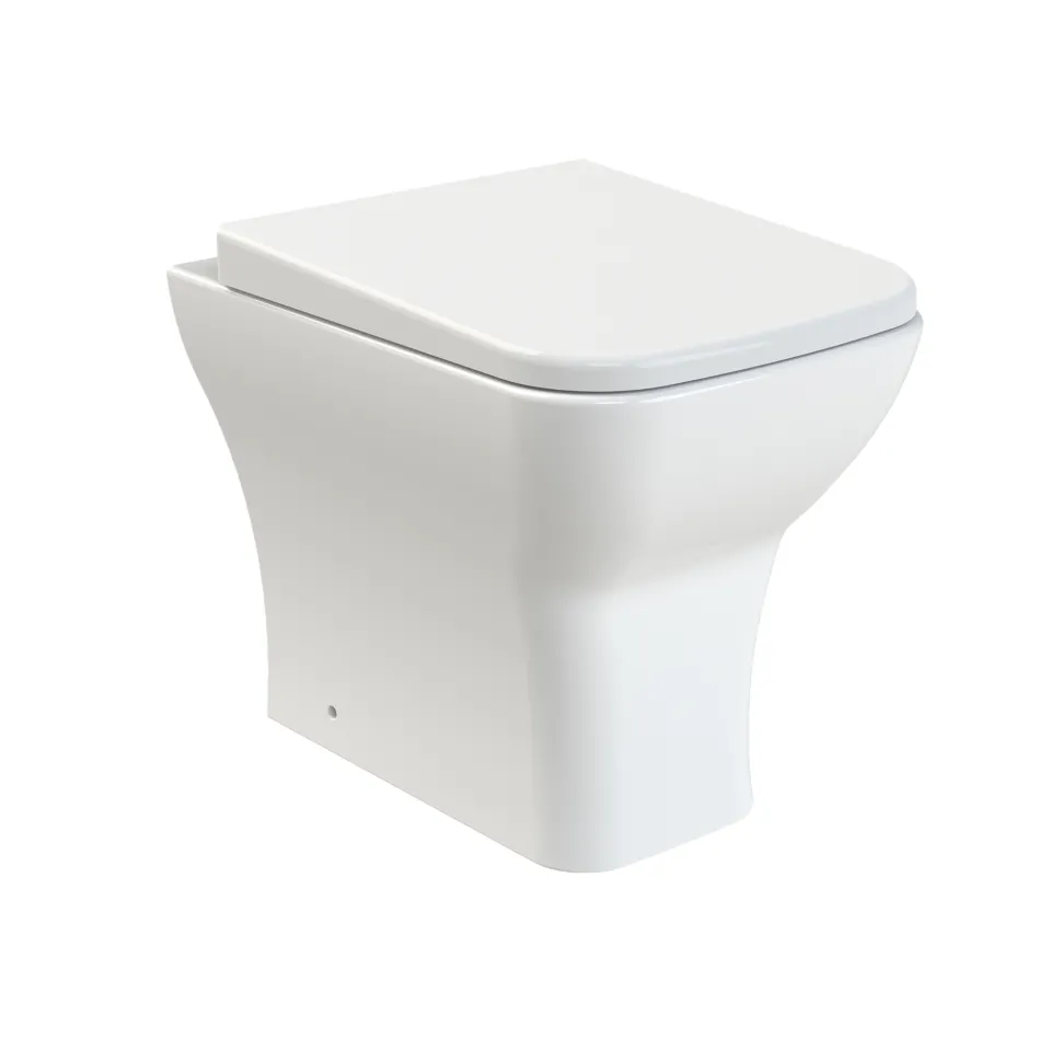 Emily L Shaped Shower Bath Suite with Rimless Back to Wall Toilet & 1700mm Bath