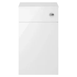 Emily 1000mm Combination Bathroom Toilet & 2 Door Sink Unit - Gloss White