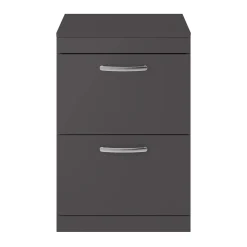 Emily 600mm Floorstanding 2 Drawer Vanity Unit and Countertop