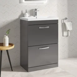 Emily 600mm Floorstanding 2 Drawer Vanity Unit & Basin Options