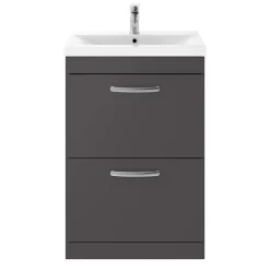 Emily 600mm Floorstanding 2 Drawer Vanity Unit & Basin Options