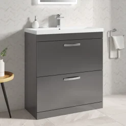 Emily 800mm Floorstanding 2 Drawer Vanity Unit & Basin Options