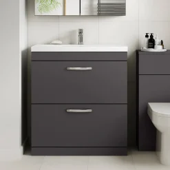 Emily 800mm Floorstanding 2 Drawer Vanity Unit & Basin Options