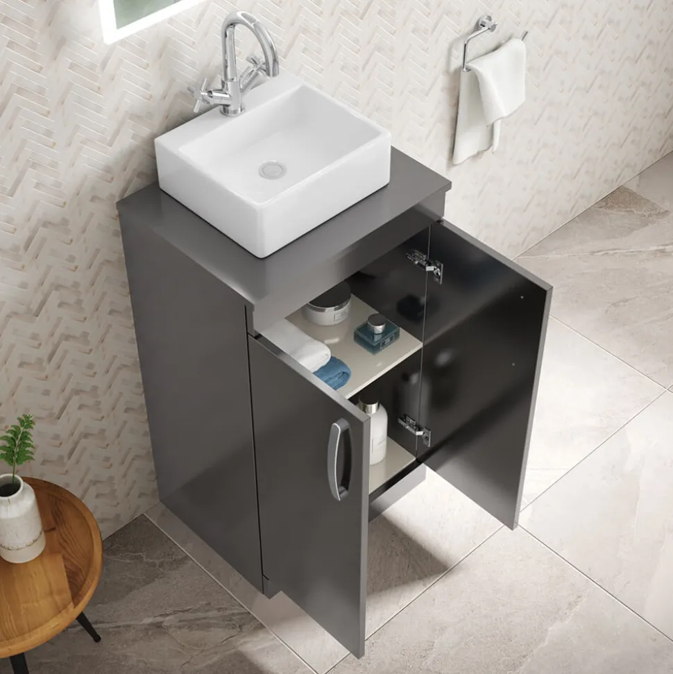 Emily 500mm Floorstanding Vanity Unit & Basin Options