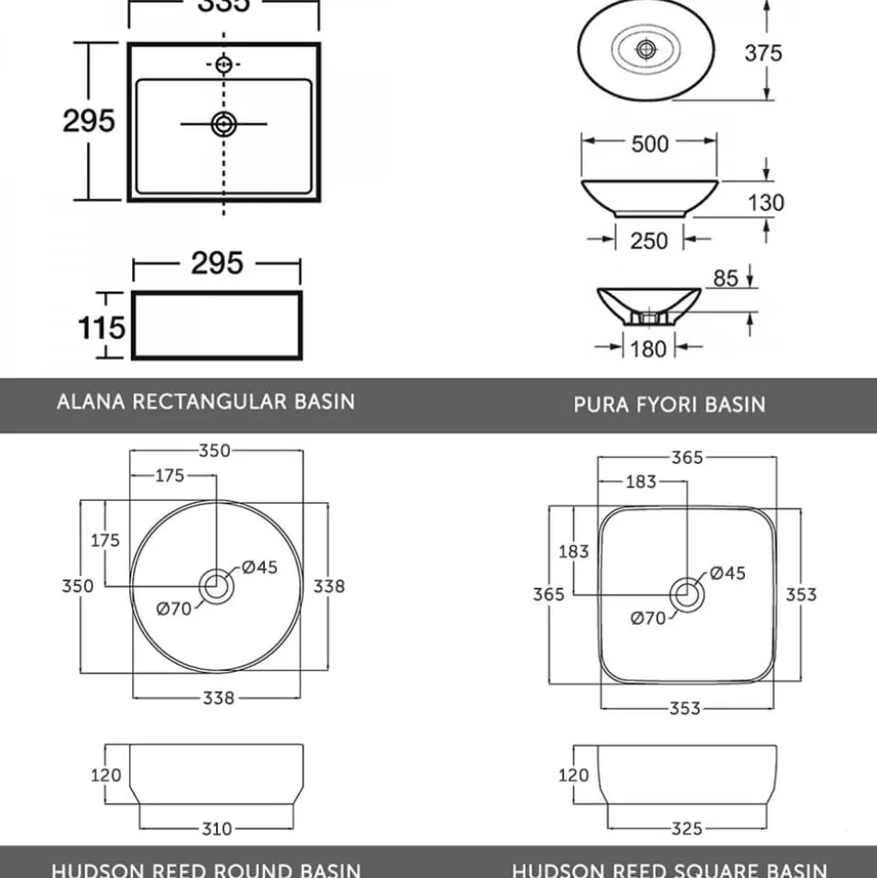 Emily 500mm Floorstanding Vanity Unit & Countertop