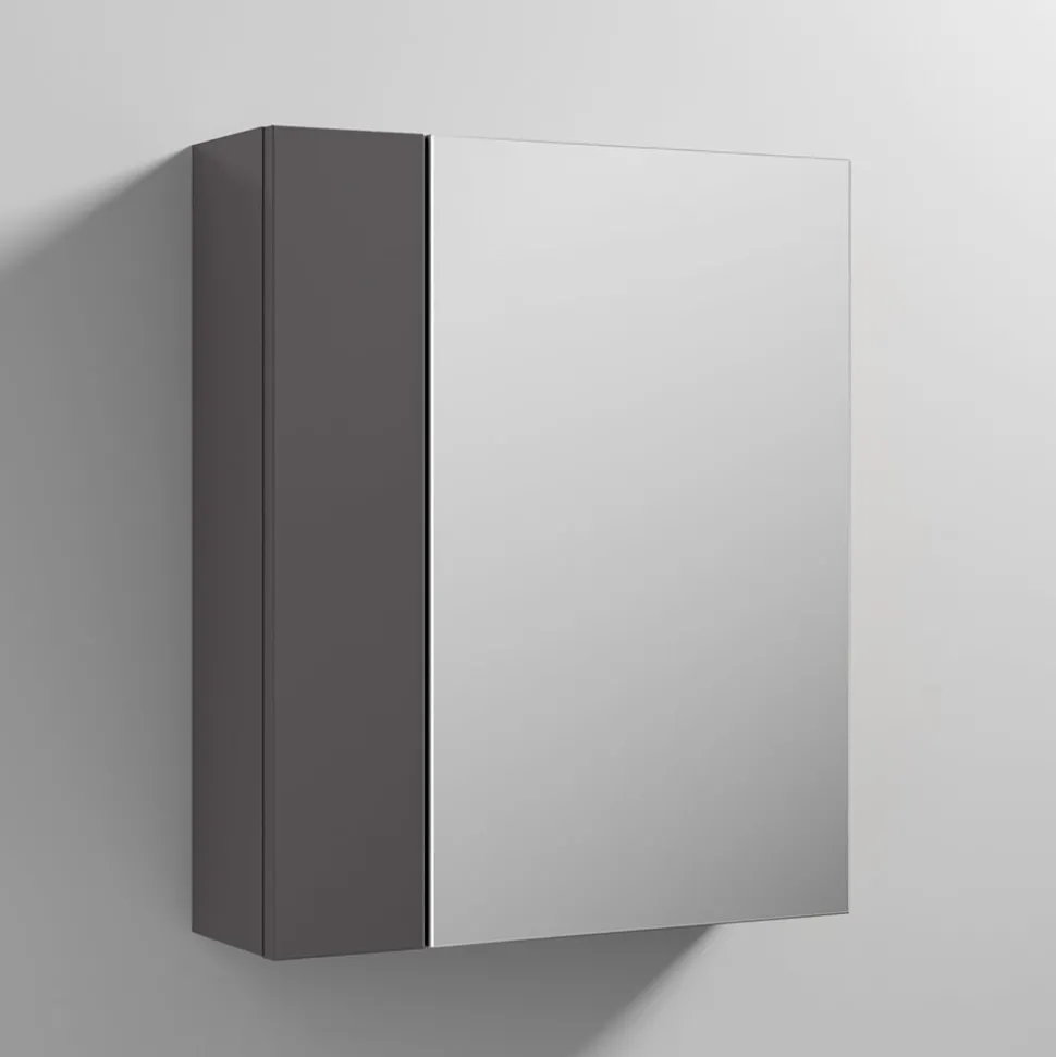 Emily 600mm Mirror Cabinet with Offset Door