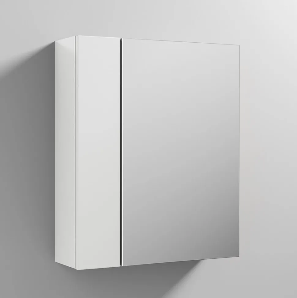 Emily 600mm Mirror Cabinet with Offset Door