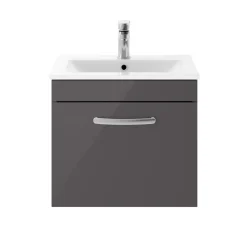 Emily 500mm Wall Mounted 1 Drawer Vanity Unit & Basin Options