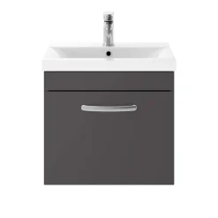 Emily 500mm Wall Mounted 1 Drawer Vanity Unit & Basin Options