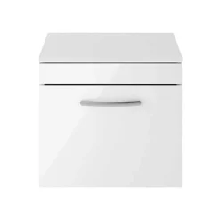 Emily 500mm Wall Mounted 1 Drawer Vanity Unit and Countertop
