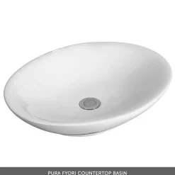 Emily 500mm Wall Mounted 1 Drawer Vanity Unit and Countertop