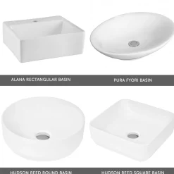 Emily 500mm Wall Mounted 1 Drawer Vanity Unit and Countertop