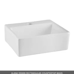 Emily 500mm Wall Mounted 1 Drawer Vanity Unit and Countertop