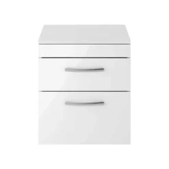 Emily 500mm Wall Mounted 2 Drawer Vanity Unit and Countertop