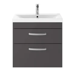 Emily 600mm Wall Mounted 2 Drawer Vanity Unit & Basin Options