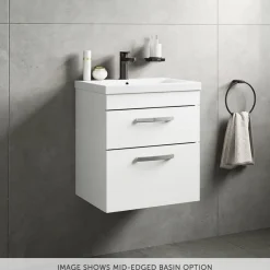 Emily 500mm Wall Mounted 2 Drawer Vanity Unit & Basin Options