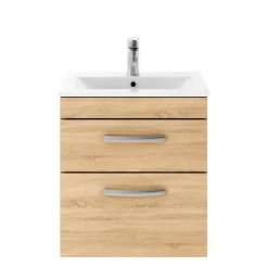 Emily 500mm Wall Mounted 2 Drawer Vanity Unit & Basin Options