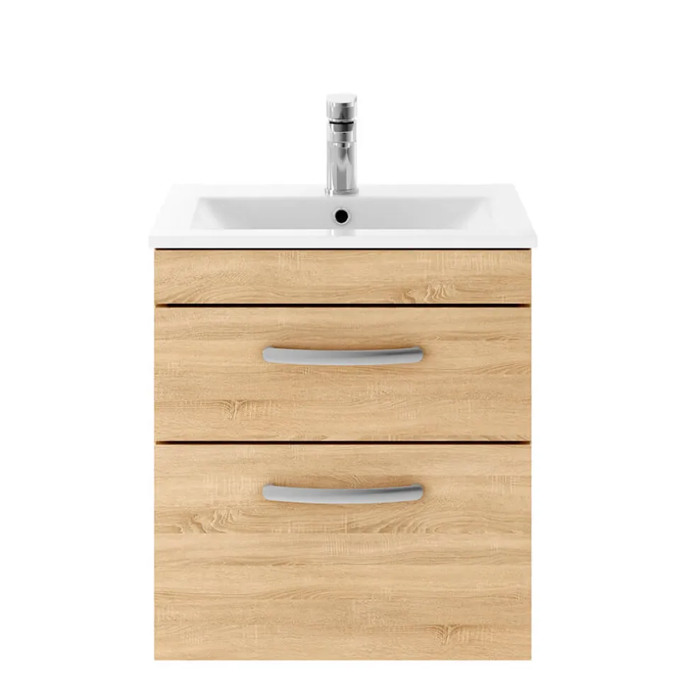 Emily 500mm Wall Mounted 2 Drawer Vanity Unit & Basin Options