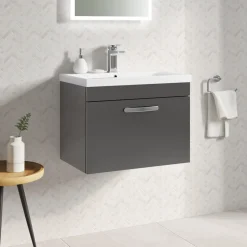 Emily 600mm Wall Mounted 1 Drawer Vanity Unit & Basin Options