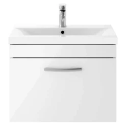 Emily 600mm Wall Mounted 1 Drawer Vanity Unit & Basin Options