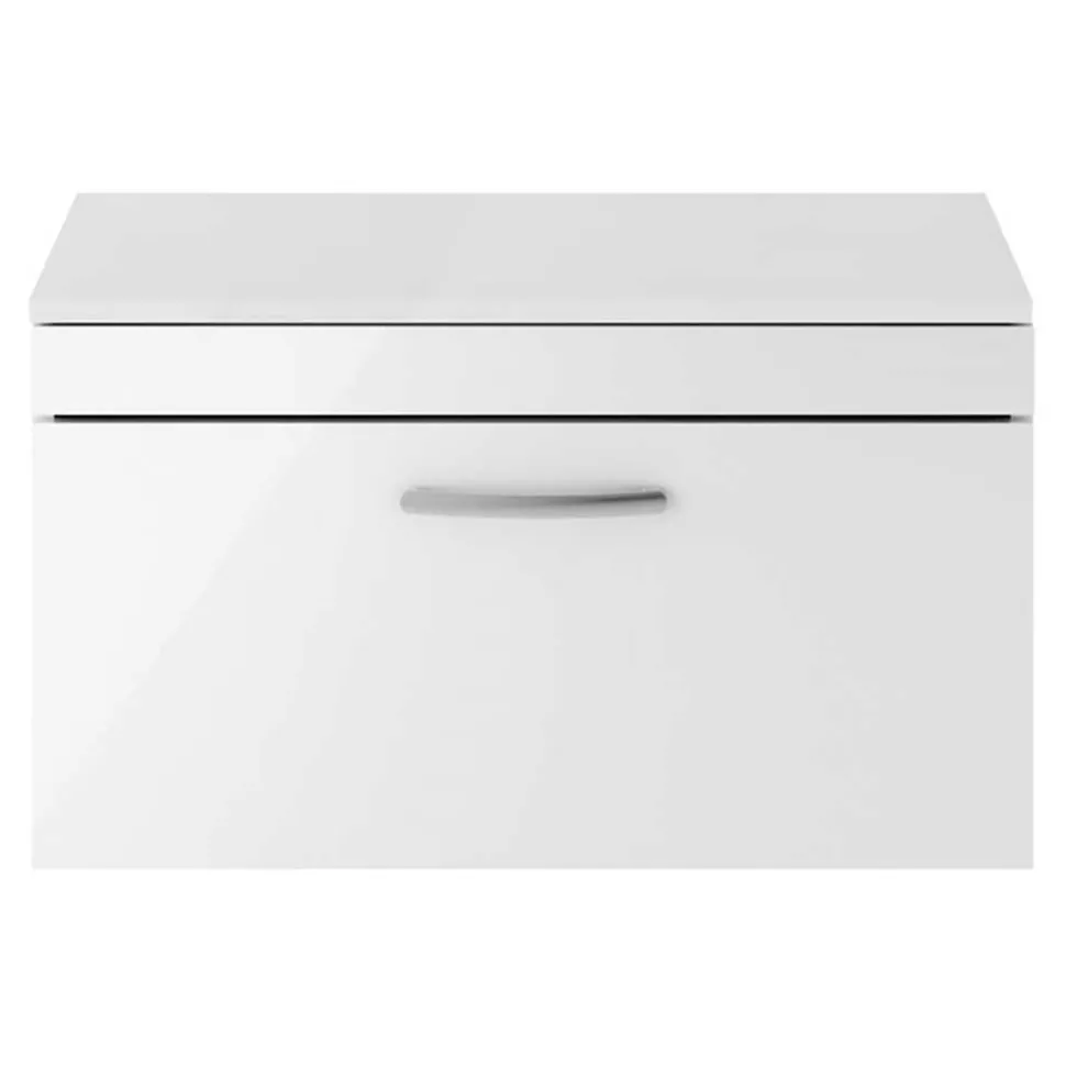 Emily 800mm Wall Mounted 1 Drawer Vanity Unit and Countertop