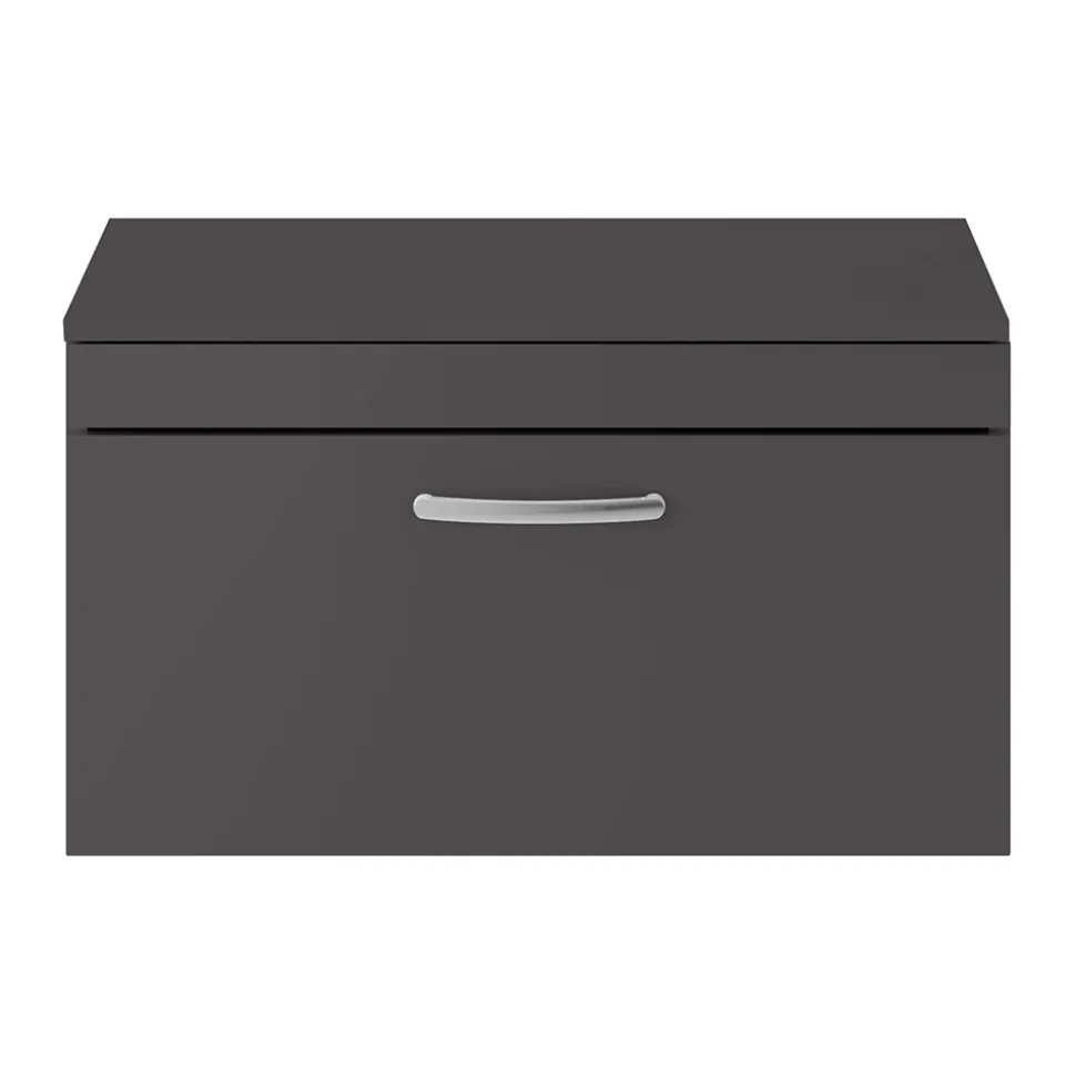 Emily 800mm Wall Mounted 1 Drawer Vanity Unit and Countertop