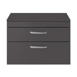 Emily 800mm Wall Mounted 2 Drawer Vanity Unit and Countertop