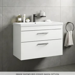 Emily 800mm Wall Mounted 2 Drawer Vanity Unit & Basin Options