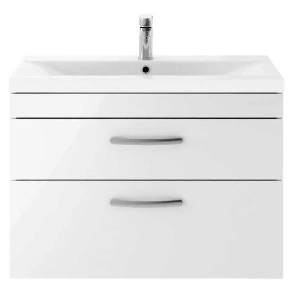 Emily 800mm Wall Mounted 2 Drawer Vanity Unit & Basin Options