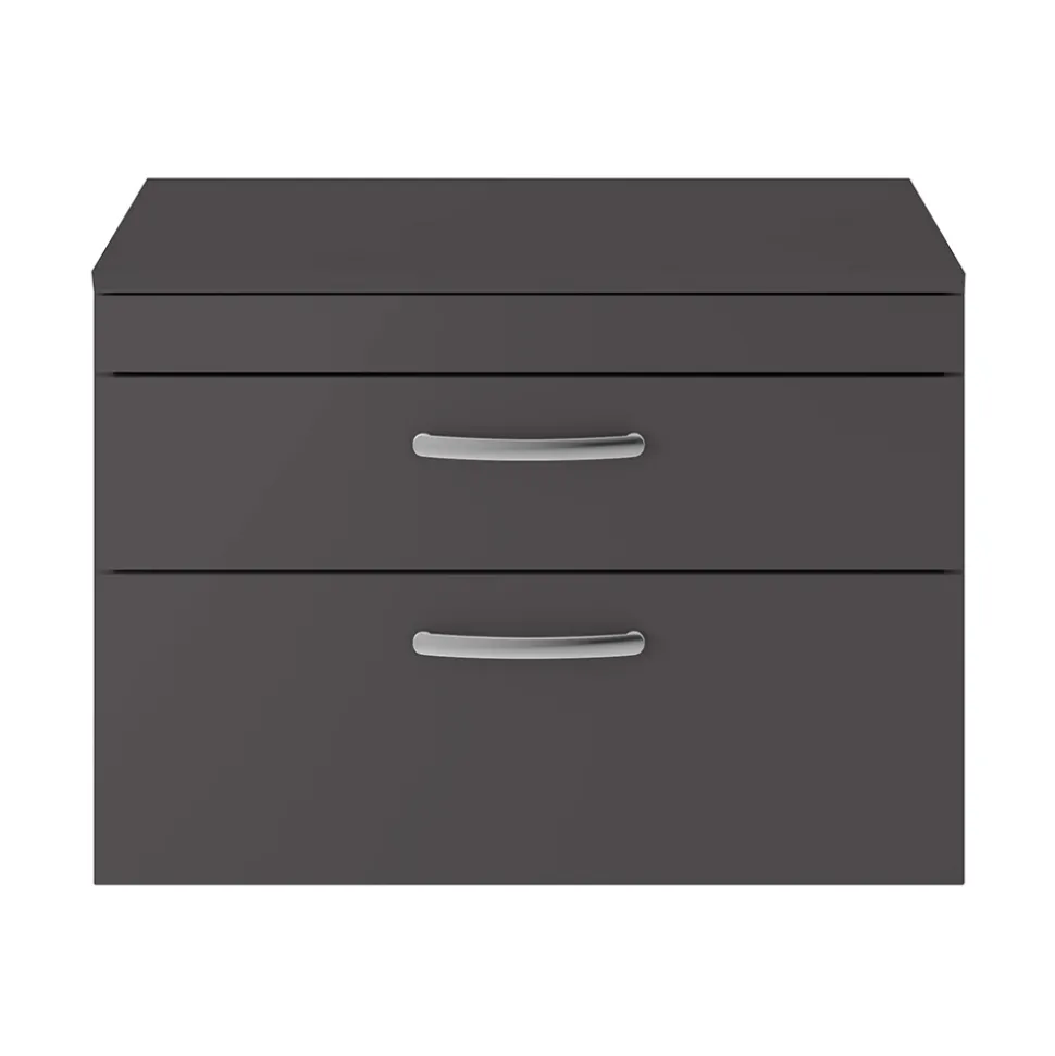 Emily 800mm Wall Mounted 2 Drawer Vanity Unit & Basin Options