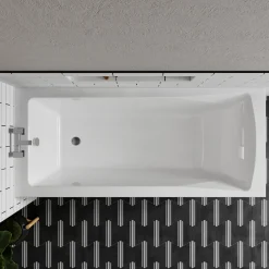 Emily Modern Bathroom Suite with Rimless Toilet & Front Bath Panel