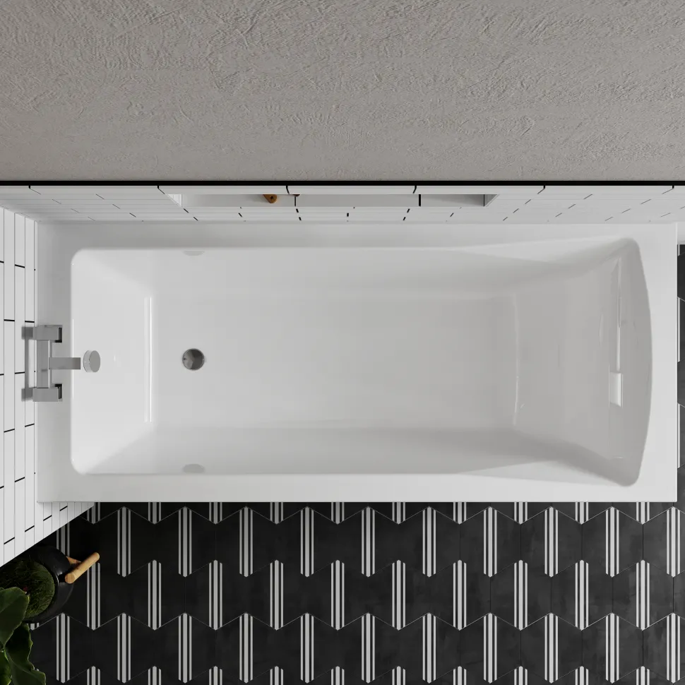 Emily Modern Bathroom Suite with Rimless Toilet & Front Bath Panel