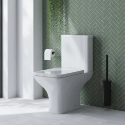 Emily Modern Bathroom Suite with Rimless Toilet & Front Bath Panel