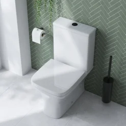 Emily Rimless Back to Wall Close Coupled Toilet & Soft Close Seat