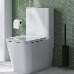 Emily Rimless Back to Wall Close-Coupled Toilet & Soft Close Seat