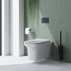 Emily Rimless Compact Wall Hung Toilet & Slimline Soft Close Seat