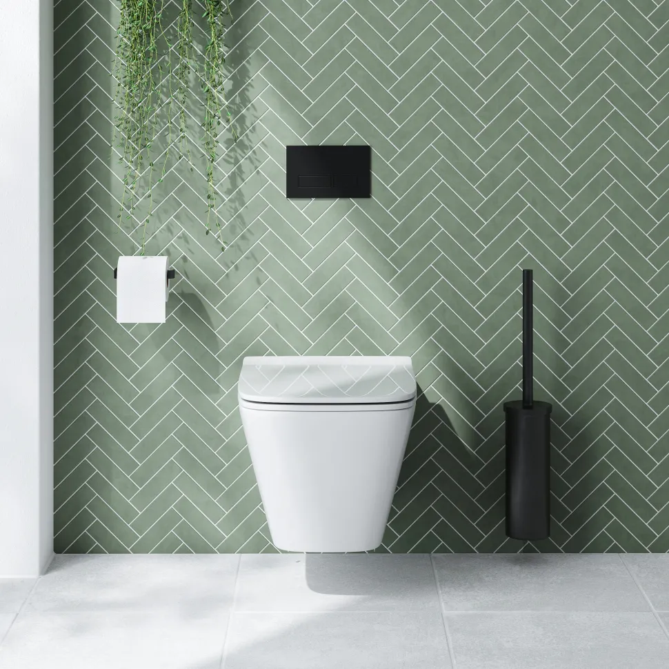 Emily Rimless Short Projection Wall Hung Toilet & Slimline Soft Close Seat