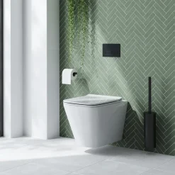 Emily Rimless Short Projection Wall Hung Toilet & Slimline Soft Close Seat