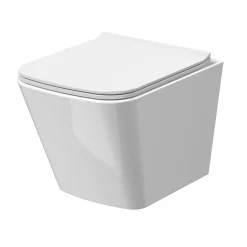 Emily Rimless Short Projection Wall Hung Toilet & Slimline Soft Close Seat