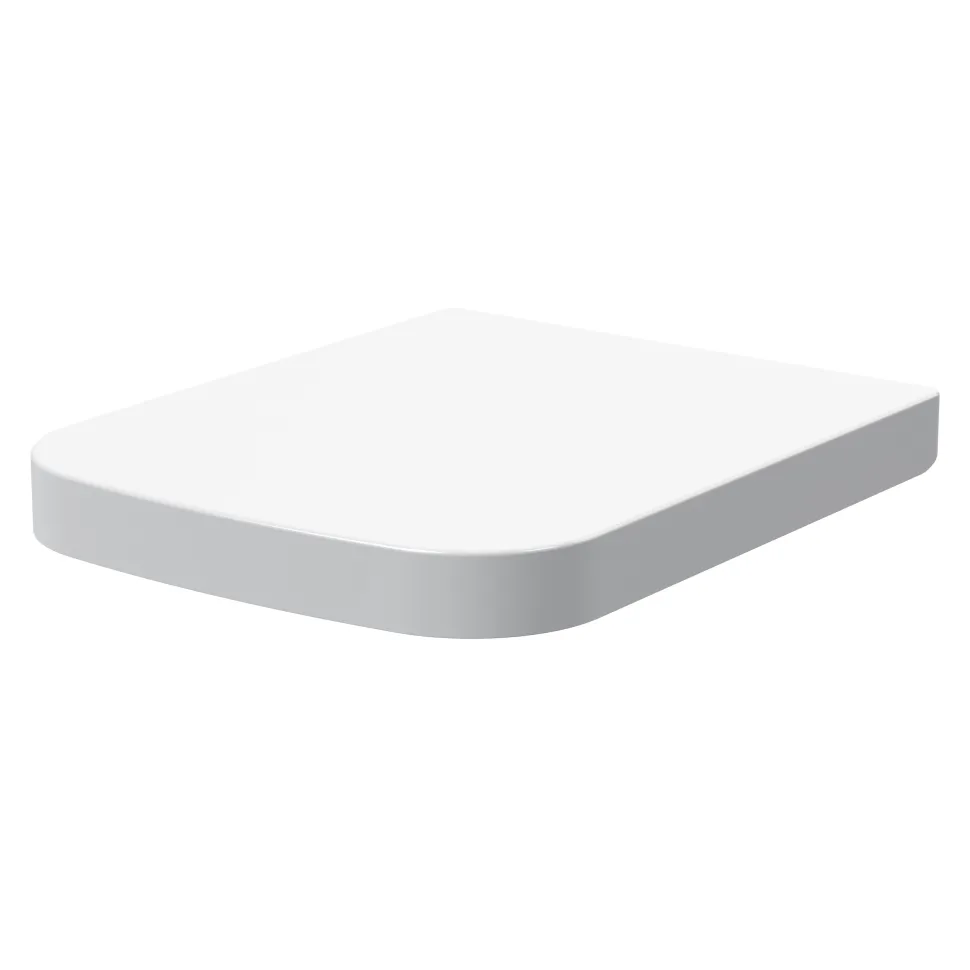 Emily Soft Close Square Wrap Over Toilet Seat With Quick Release Hinges - Top Fix