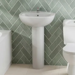 Emma 550mm Full Pedestal & Basin