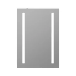 Erin Aluminium LED Bathroom Mirror Cabinet with Demister Pad & Shaver Socket - 500 x 700mm