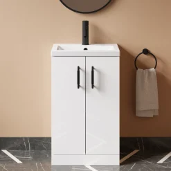 Erin Compact 500mm Floorstanding Cloakroom Vanity Unit & Basin
