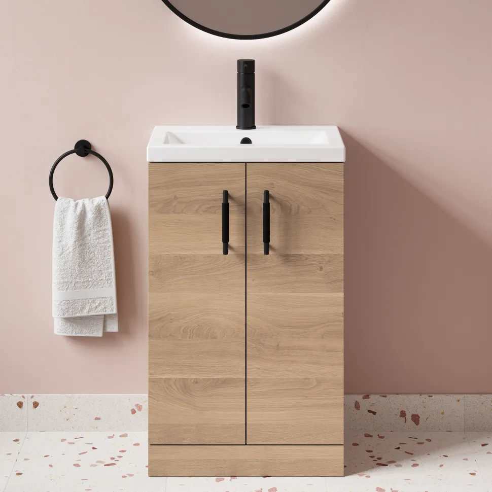 Erin Compact 500mm Floorstanding Cloakroom Vanity Unit & Basin