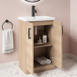 Erin Compact 500mm Floorstanding Cloakroom Vanity Unit & Basin