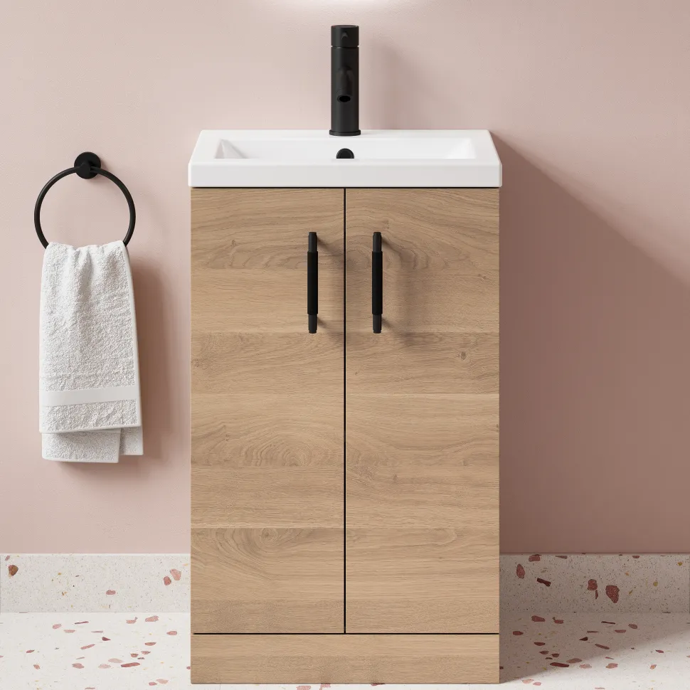 Erin Compact 500mm Floorstanding Cloakroom Vanity Unit & Basin