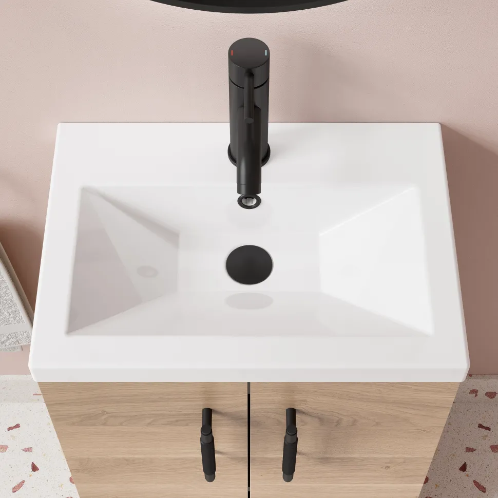 Erin Compact 500mm Floorstanding Cloakroom Vanity Unit & Basin